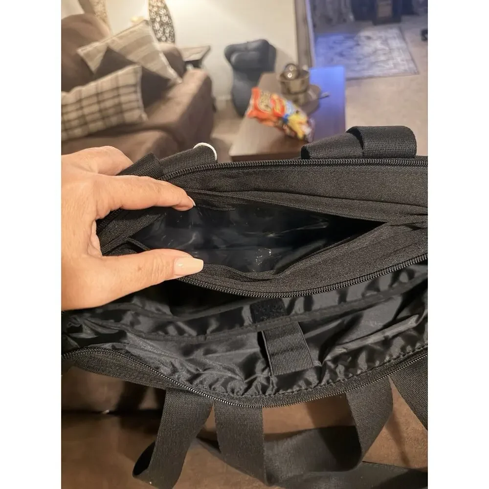 NWT BAGSMART Black Laptop Work Tote & Matching Lunch Bag Commuter Set
